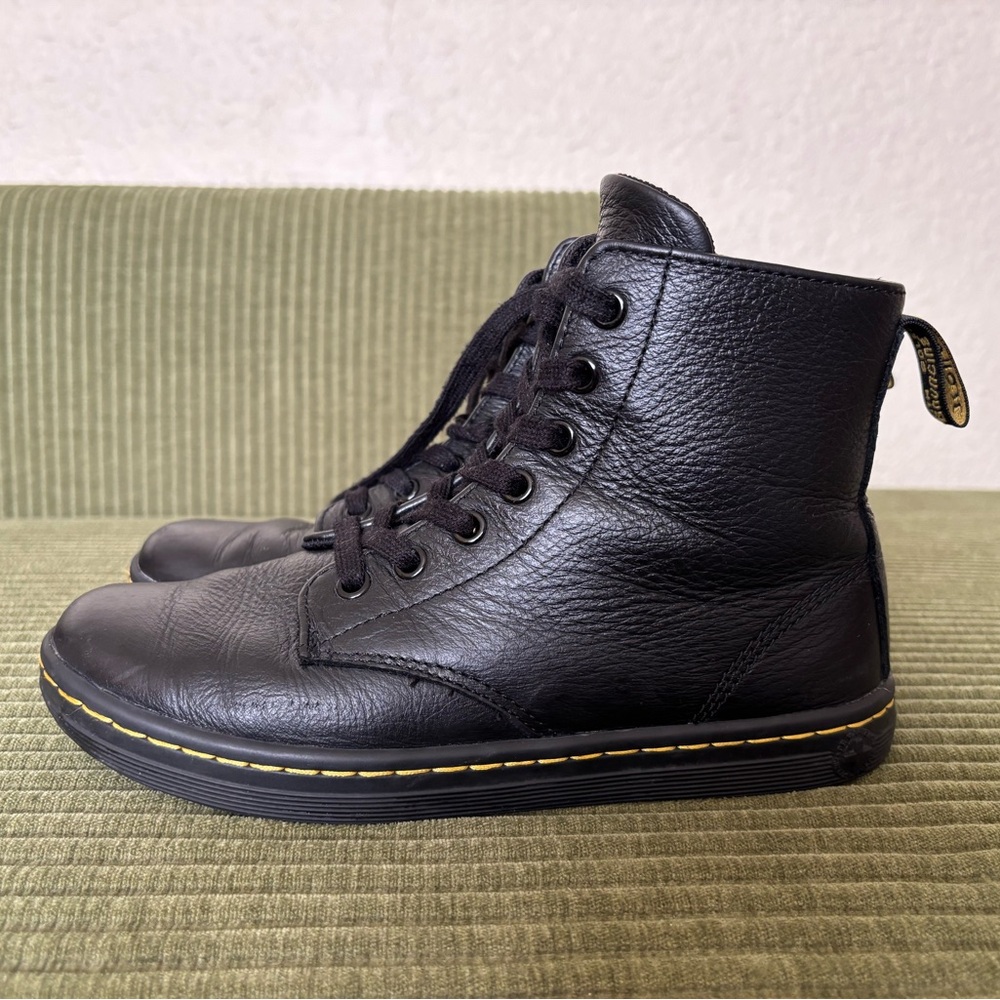 Dr. Martens Black Leather Lace Up Boots